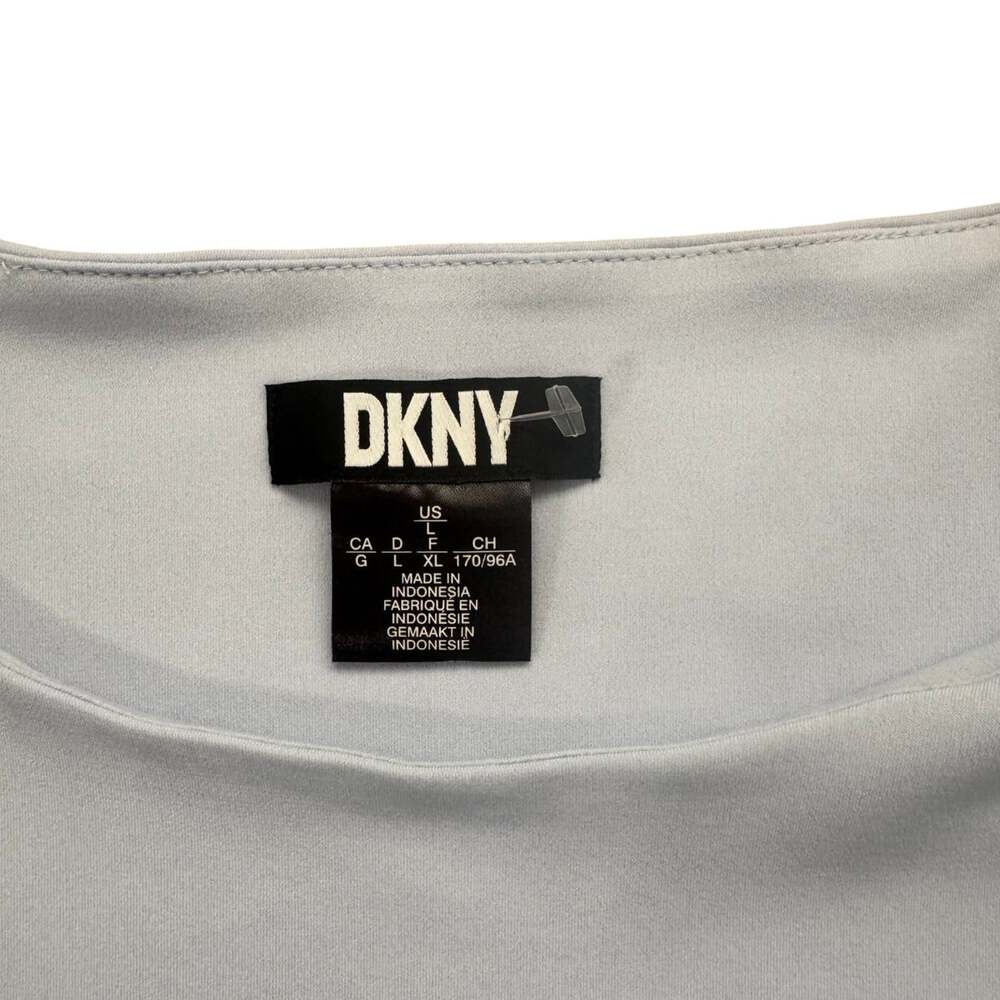 DKNY Suits Ice Blue Sleeveless Shell Top NWT Size L Shoulder Pads Career - Picture 6 of 16